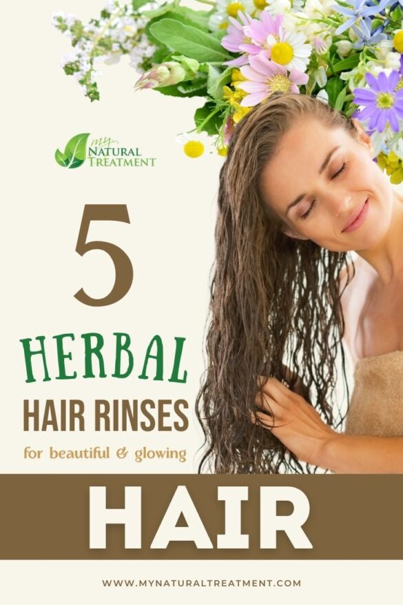 5 Diy Herbal Hair Rinses For Beautiful Glowing Hair Herbs 9869