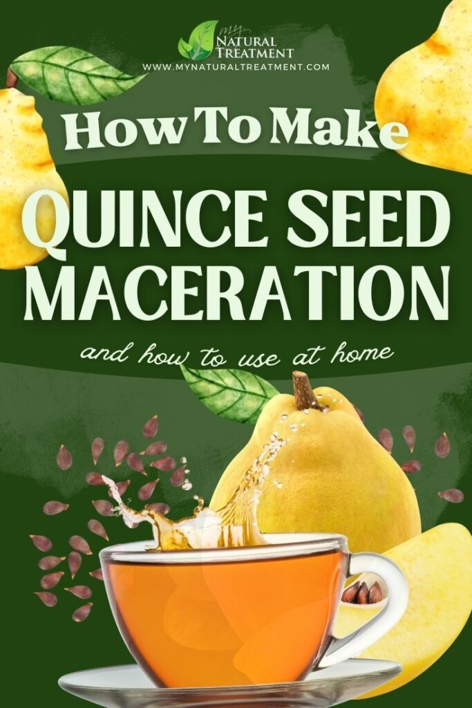 How to Make Quince Seed Maceration and Use at Home - Quince Health Uses - MyNaturalTreatment.com - MyNaturalTreatment.com